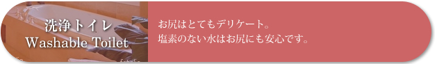 洗浄トイレ